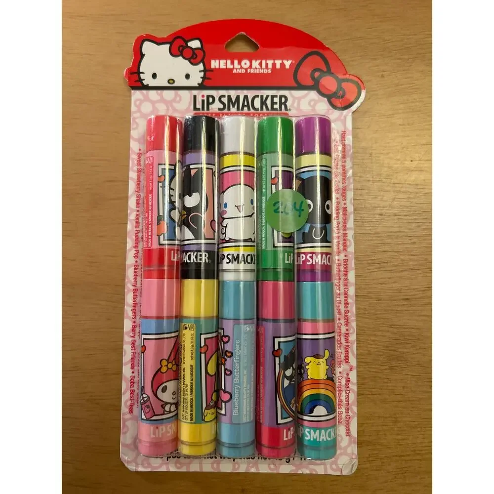 New Hello Kitty & Friends 10Pc Flavored Lip Smackers Lip Balm Party Pack